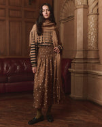 The Great Canary Skirt Copper Bubble Dot voluminous pull on silhouette that hits above the ankle