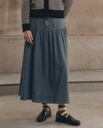 Western clothing womens fashion Utah rodeo THE GREAT The Western Yoke Skirt Oldham Wash SKU K195030OLDHM Bolt Ranch Store free shipping