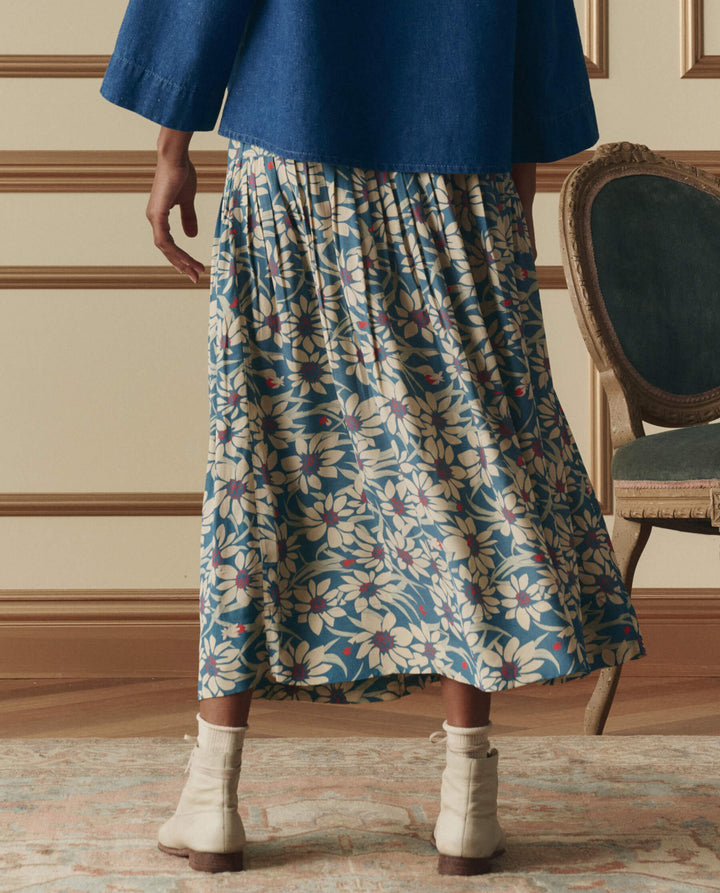 The GREAT Highland Skirt in Blue Scattered Bloom