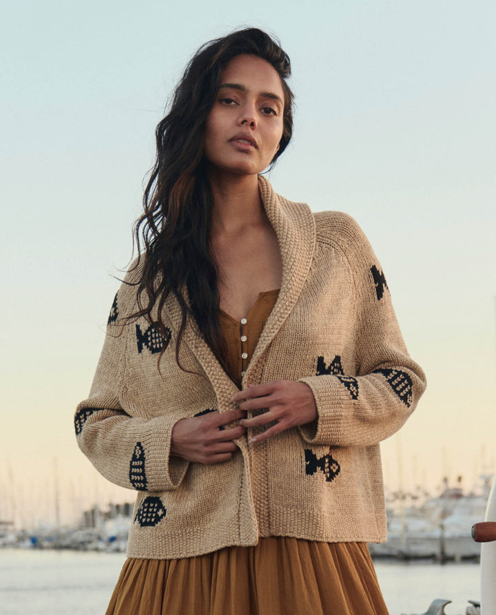 The GREAT The Swimming Fish Lodge Cardigan