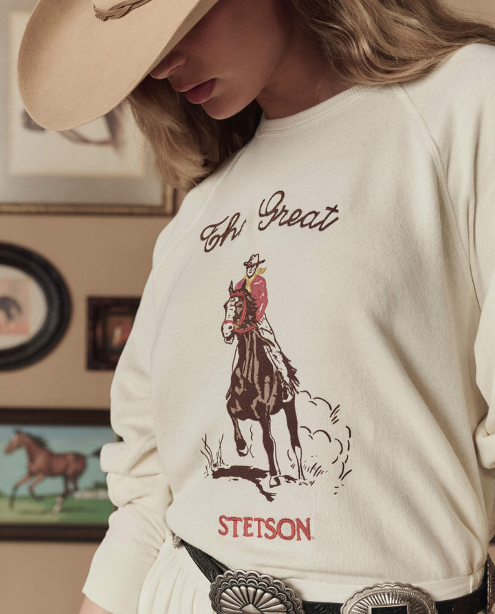 Stetson x The Great The College Sweatshirt Stetson Graphic