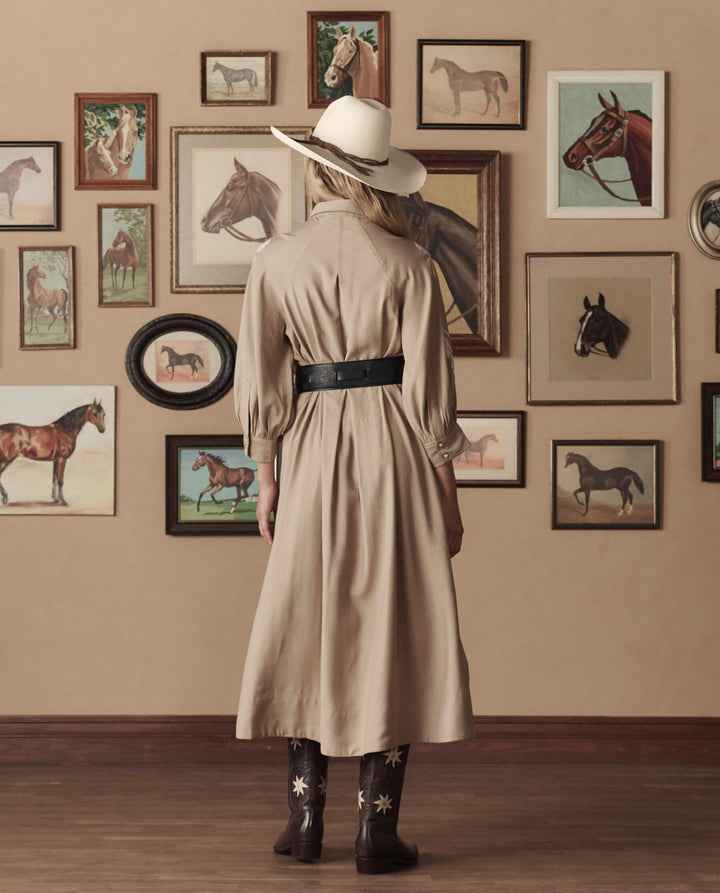 Stetson and The GREAT Western Embroidered Herd Dress in Sandstone