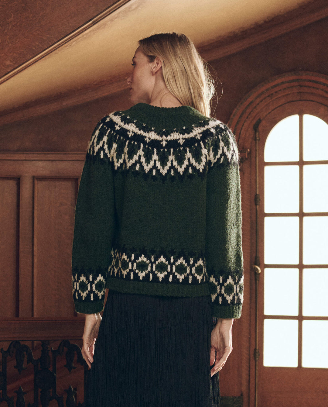 THE GREAT Arctic Fairisle Pullover in Winter Pine