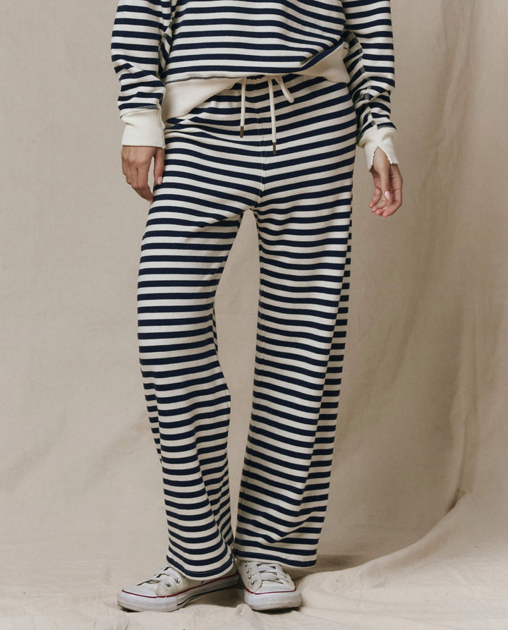 The Great The Lap Sweatpants womens loungewear Boltranchstore.com navy cream striped pants The GREAT womens brand sailor stripe free shipping all sizes new seasonal
