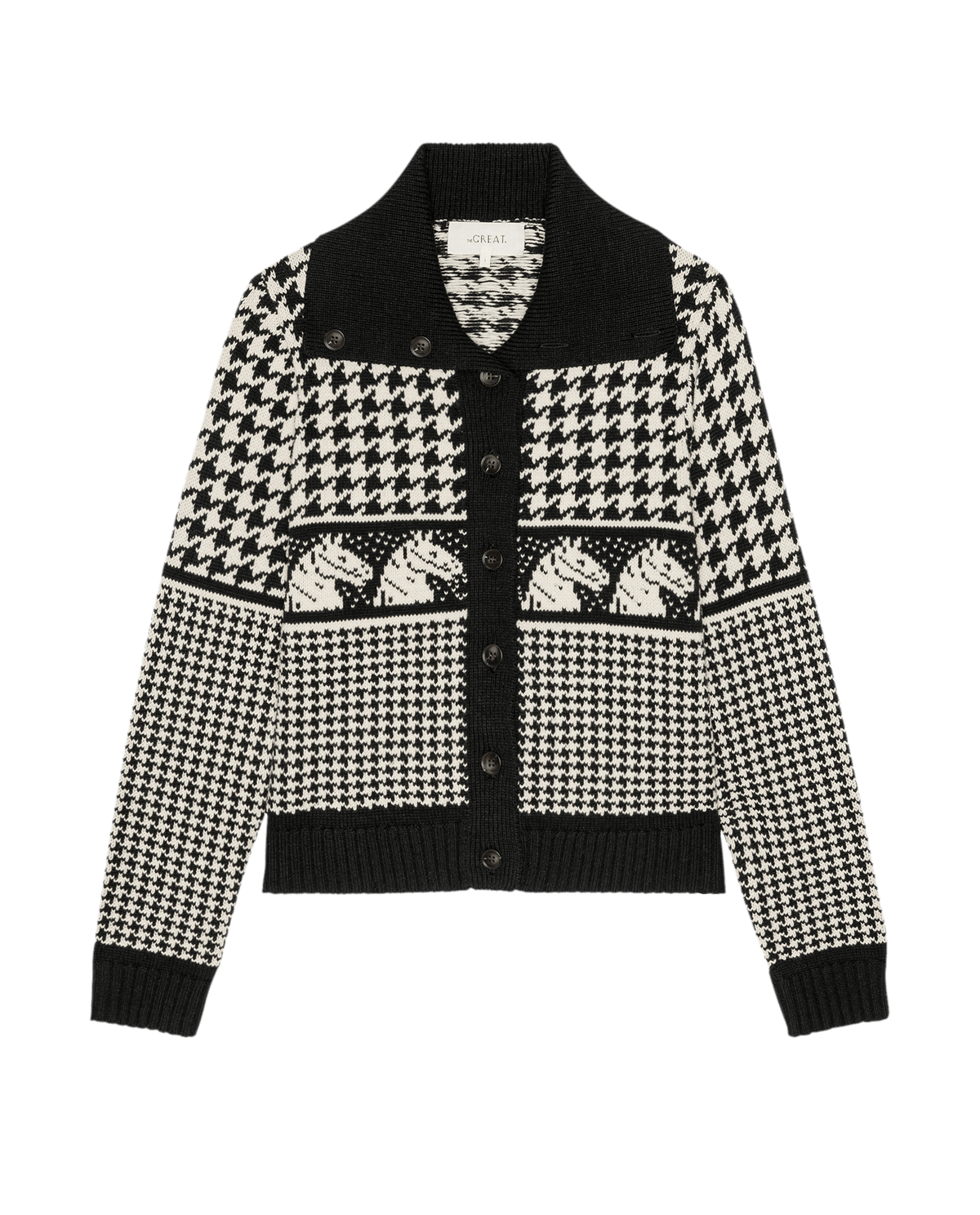 Womens fashion western clothing Utah boutique THE GREAT The Pony Cardigan Black SKU S585010BLACK Boltranchstore com free shipping