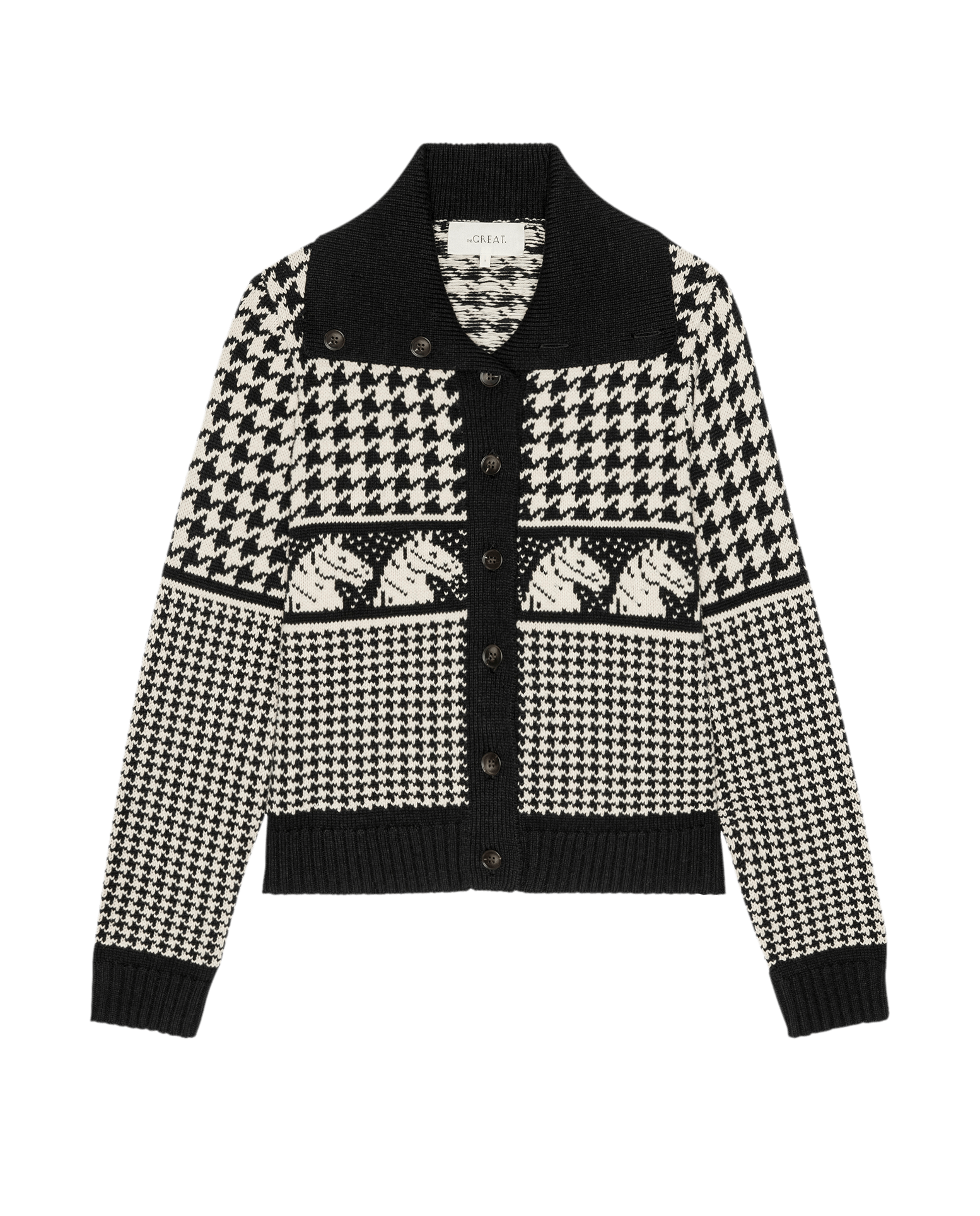 Womens fashion western clothing Utah boutique THE GREAT The Pony Cardigan Black SKU S585010BLACK Boltranchstore com free shipping