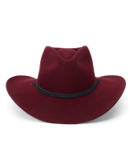 Stetson x THE GREAT Ridge Hat Maroon western hat with satin liner and DRI LEX sweatband rodeo ready Park City