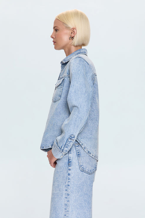 Pistola Thea Shrunken Denim Shacket