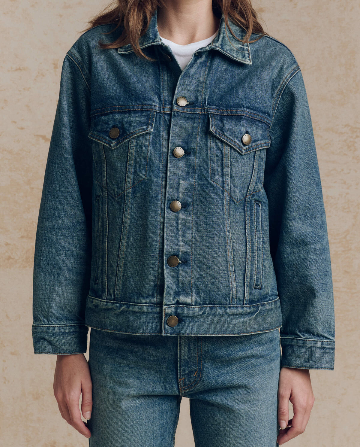 Womens western boutique Utah womens fashion THE GREAT The Atlantic Oversized Jacket Motor Wash SKU J447027 THE GREAT The Atlantic Oversized Jacket the great