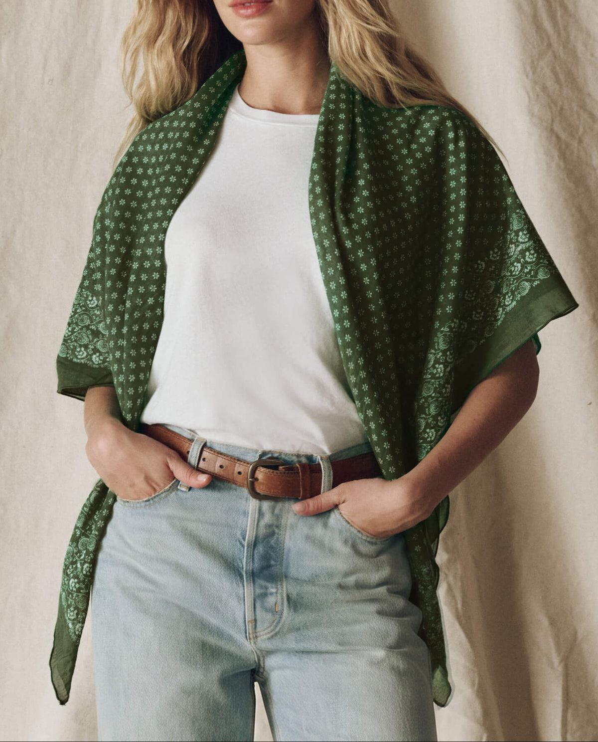 Womens western boutique Utah womens fashion THE GREAT The Big Bandana Army SKU A007449ARMY Boltranchstore com free shipping