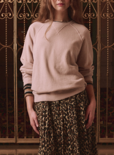 THE GREAT The Slouch Sweatshirt Ballet Pink 