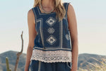 THE GREAT The Sparrow Tank Mineral shop at boltranchstore.com western boutique free shipping