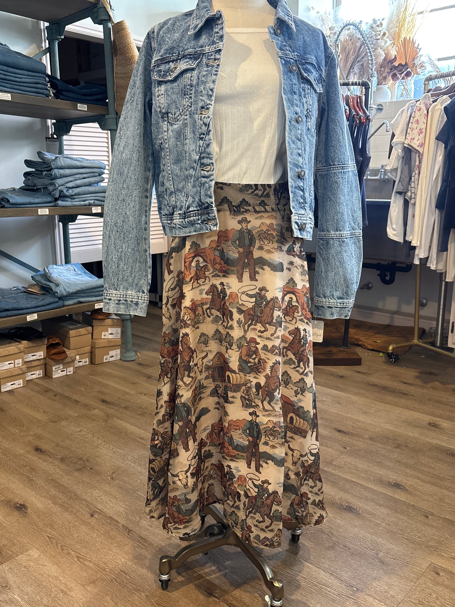 Tasha Polizzi Jazlyn Skirt at boltranchstore.com free shipping western skirt wear with denim jacket horse skirt in stock 