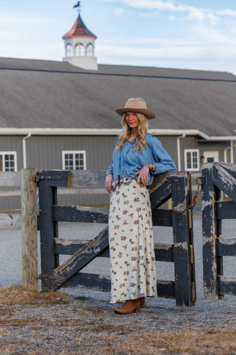 Tasha Polizzi Niko Skirt womens western floral skirt free shipping at Boltranchstore.com