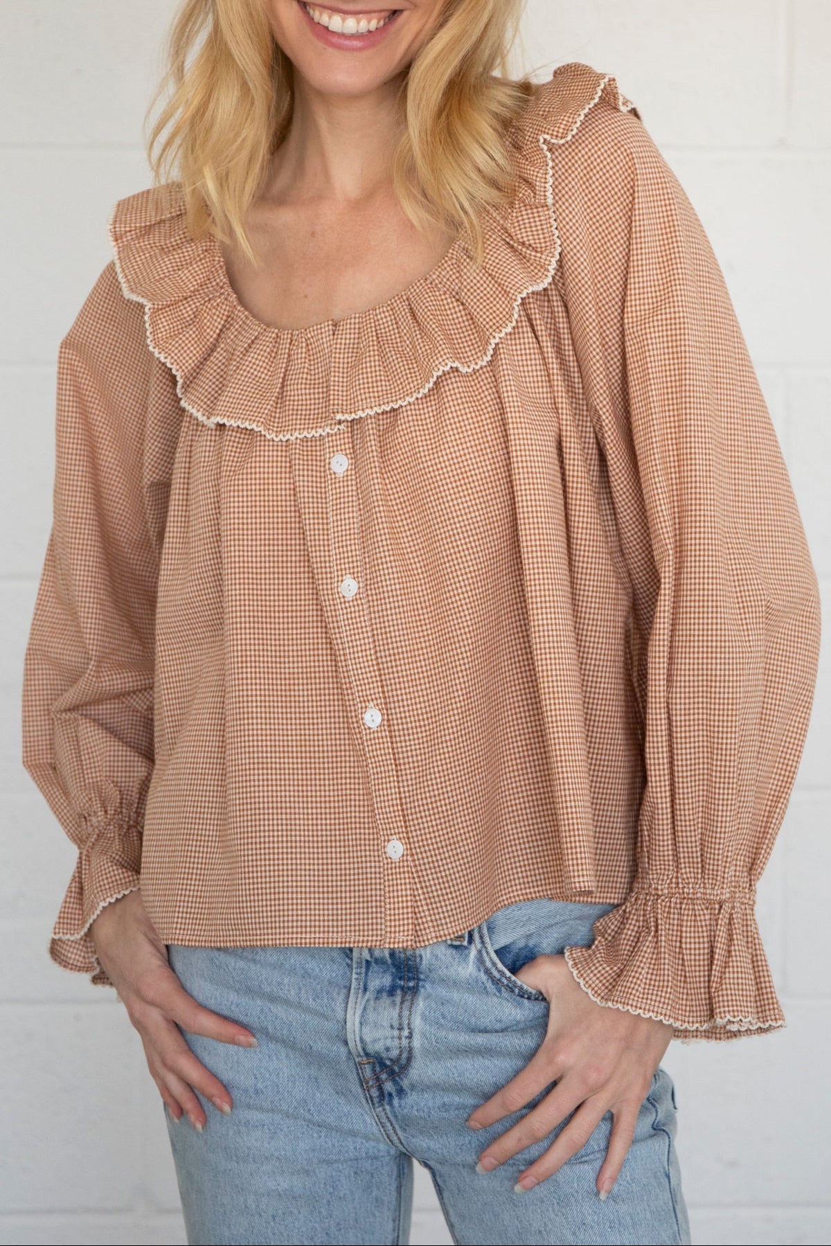 Teagan Gingham Blouse