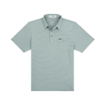 Poncho The Farm to Market moss green and white western performance polo with built in collar stays and UPF 50 mens ranch wear Kamas Utah SKU SHPSWPSS9203