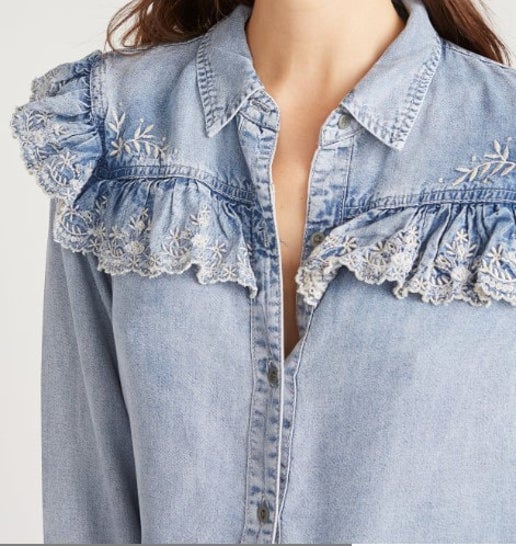 The Penelope Shirt - Light Denim