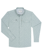 Poncho The St Helens blue Yellowstone flower print western shirt with pearl snaps and vented back mens ranch wear Kamas Utah SKU SHNYWSLS2521