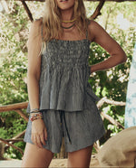 The GREAT The Tide Smocked Top at boltranchstore.com free shipping womens top the great swim in stock 