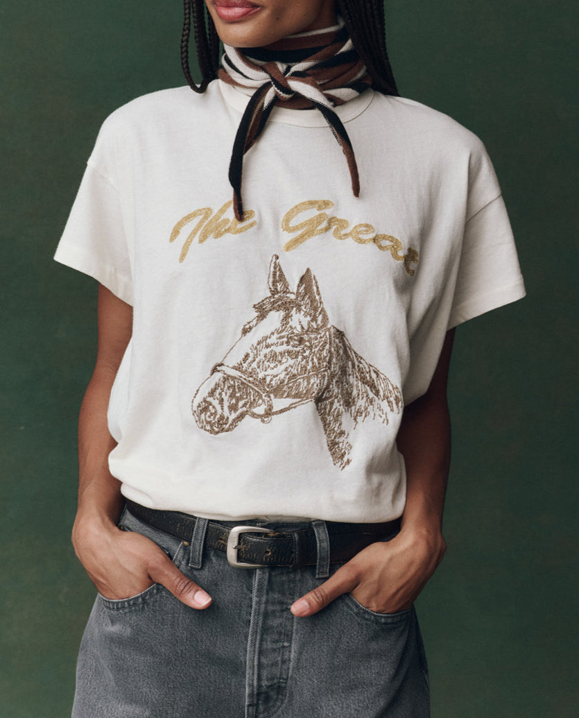 The Great Boxy Crew with Horse Embroidery order at boltranchstore.com