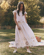 The Great Super Bloom Eyelet Skirt a fun eyelet skirt perfect for your favorite boots.