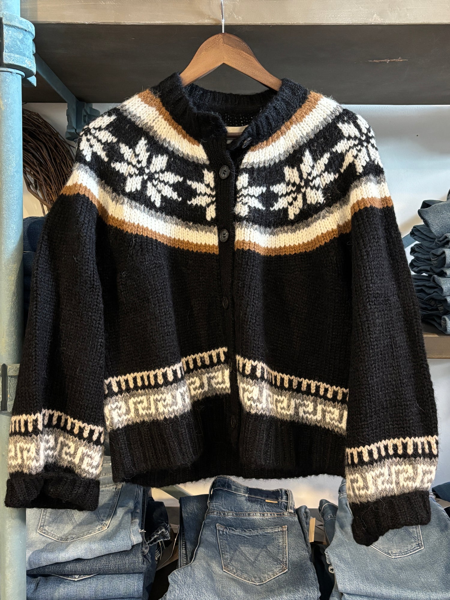 The Great The Snowflake Ice Rink Cardigan womens this is the great sweater fall 2025 new release Free shipping The Great Boltranchstore.com