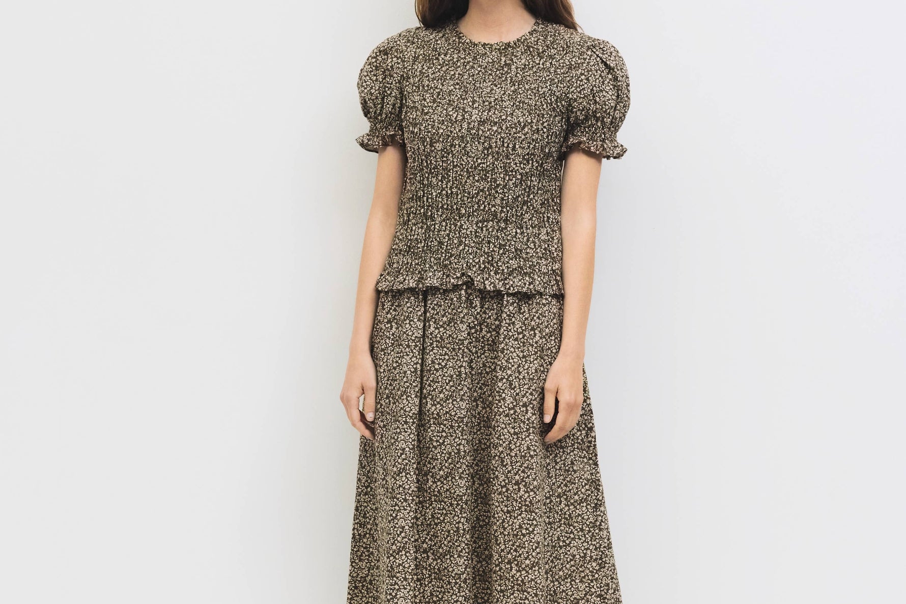 The Harleen Smocked Floral Puff Top buy at boltranchstore.com western boutique free shipping