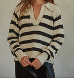 Womens western boutique Utah womens fashion The Hayley Pullover Taupe Black SKU W1306 Boltranchstore.com free shipping