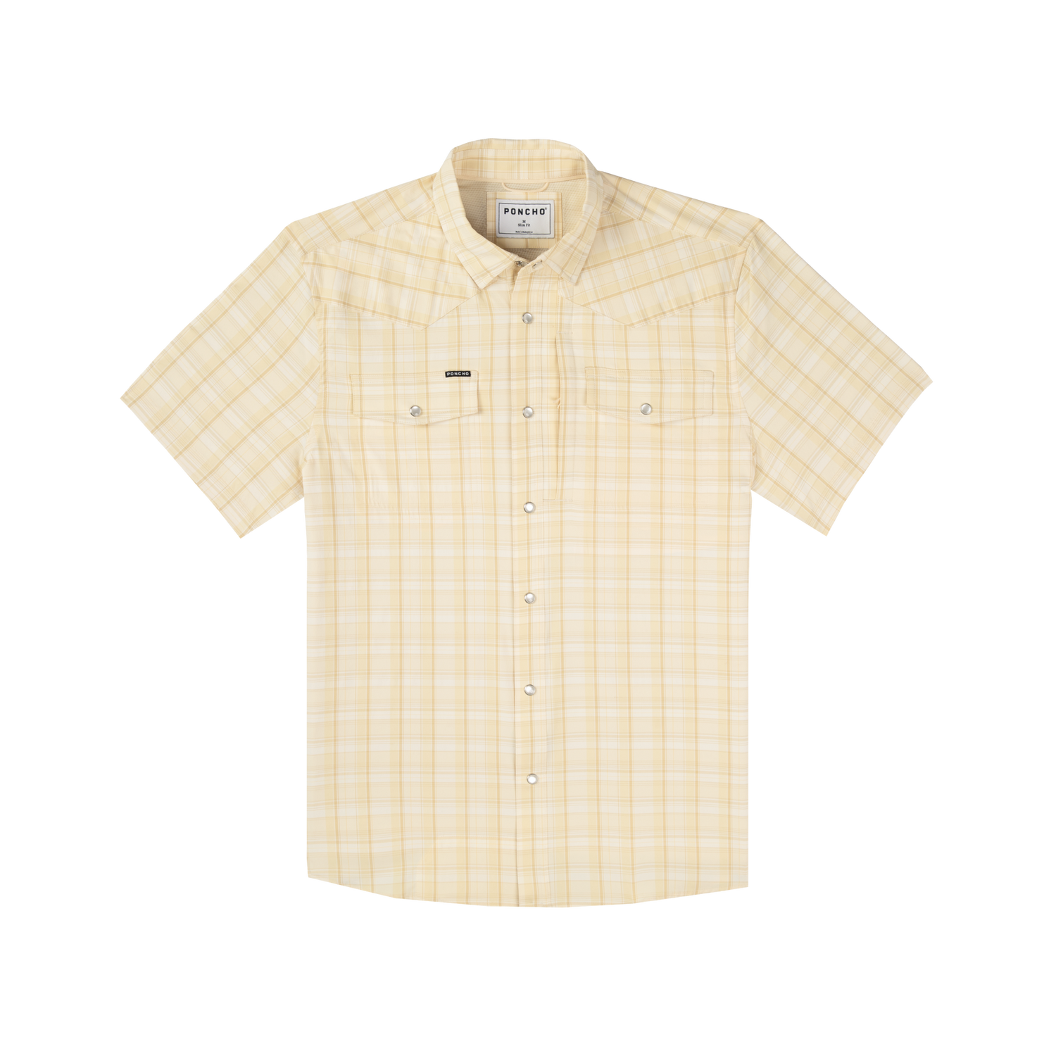 Poncho Mens The Sweetwater Shirt western clothing mens yellow plaid Poncho Brand instock popular viral Boltranchstore.com Free Shipping