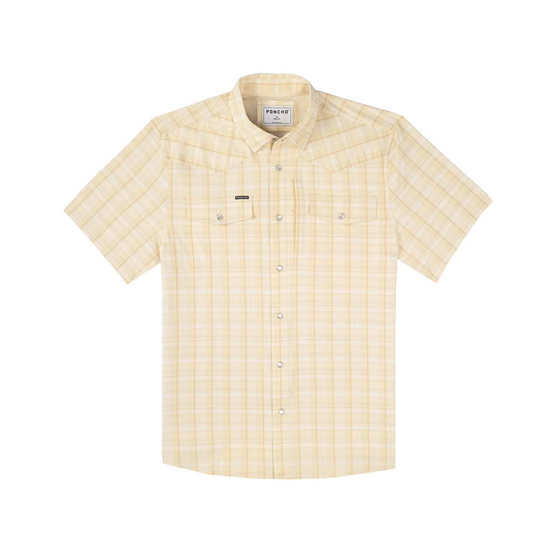 Poncho Mens The Sweetwater Shirt western clothing mens yellow plaid Poncho Brand instock popular viral Boltranchstore.com Free Shipping