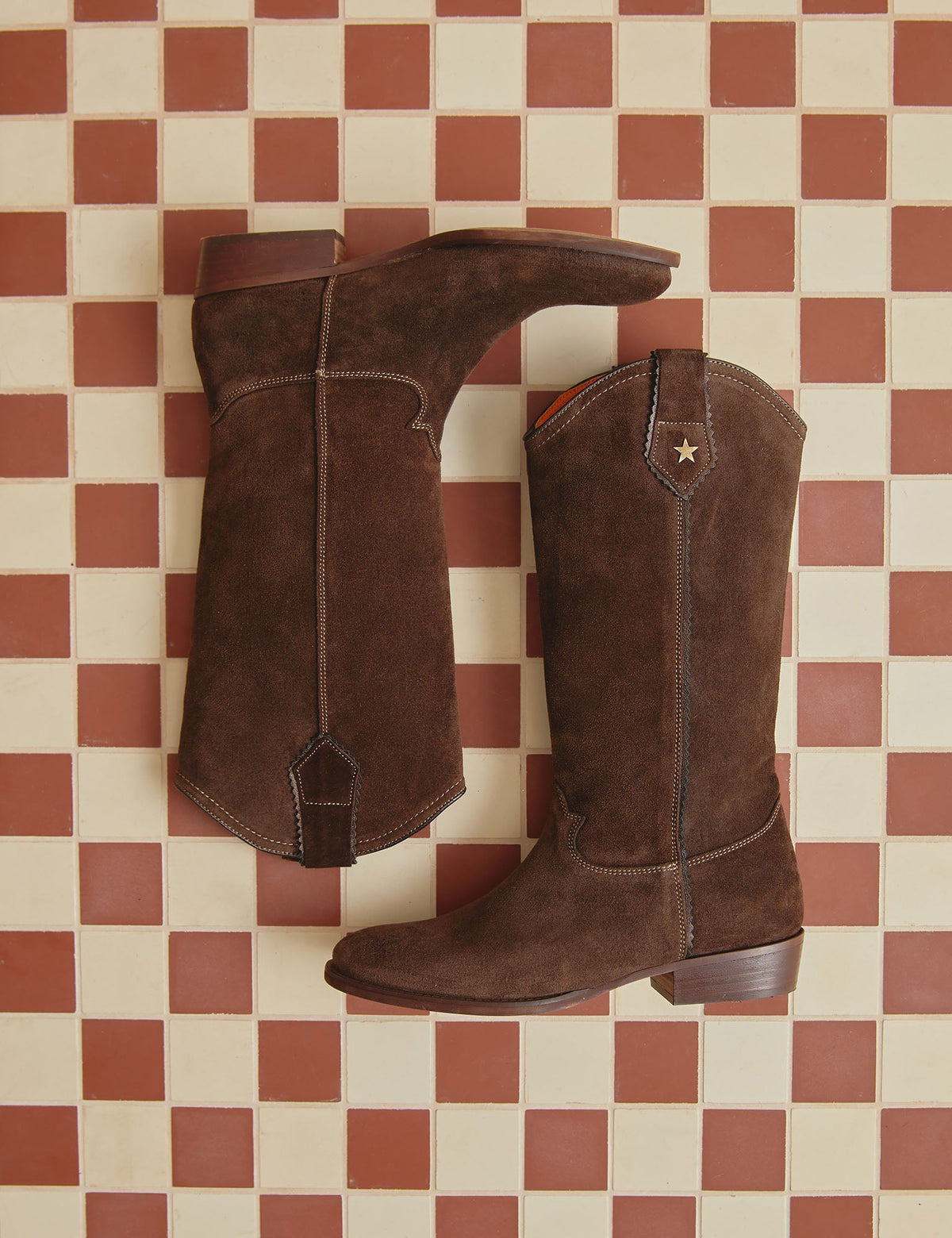 Penelope Chilvers Topanga Suede Boot naturally worn in oiled suede finish