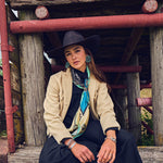 Fringe Scarves Toro Grande Angus Silk Scarf silk neckerchief for the arena and the bunkhouse womens western clothing