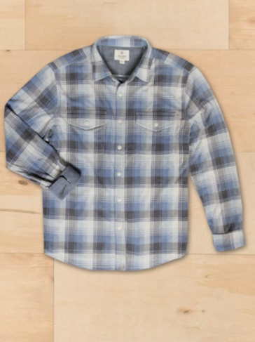 True Grit Blue Lake Plaid Shirt order at boltranchstore.com