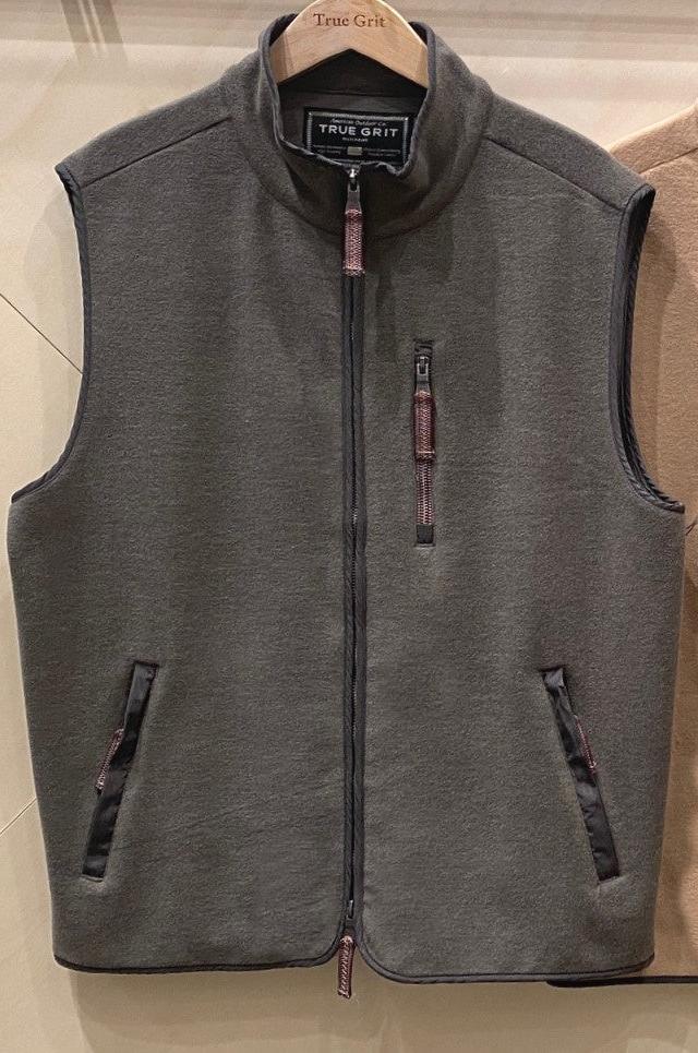 True Grit Melg Fleece Zip Vest