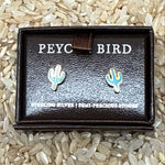 Turquoise Gold Stud Earrings order at boltranchstore.com