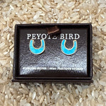 Turquoise Gold Stud Earrings order at boltranchstore.com