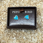 Turquoise Gold Stud Earrings order at boltranchstore.com