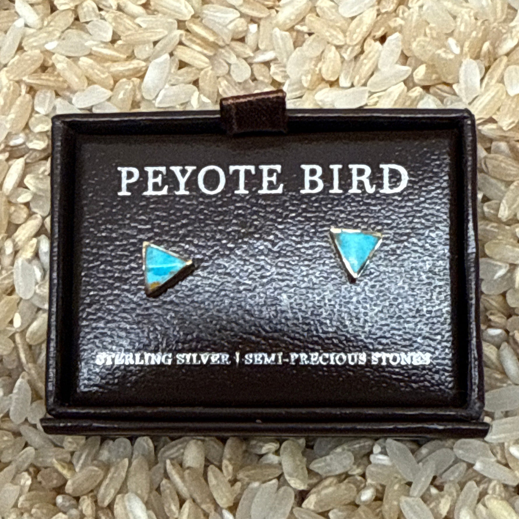 Turquoise Gold Stud Earrings order at boltranchstore.com