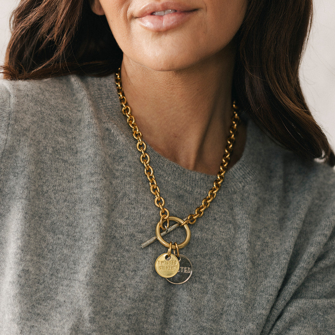 Twisted Silver Capture Necklace at boltranchstore.com free shipping in stock womens necklace in stock