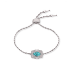 Ultra Mini Belt Buckle Bracelet (Oasis) - Silver free shipping Boltranchstore.com