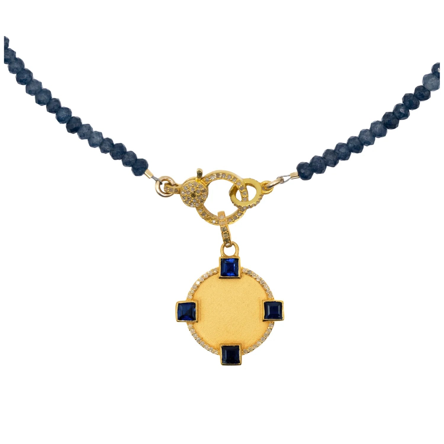 Makhala 4 Square Kyanite Charm