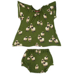 Valais Sheep Bamboo Dress & Bloomer Set western boutique