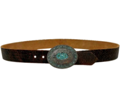 Vintage Patina Turquoise Belt