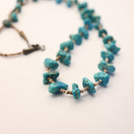 Vintage Mini Turquoise Nugget Necklace native american jewelry antique