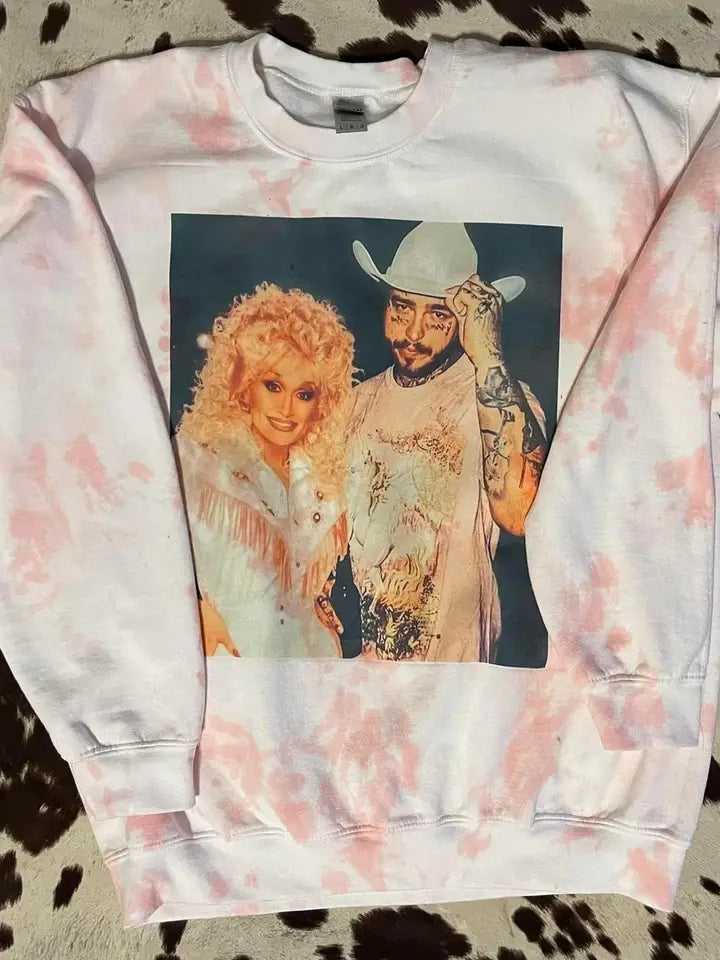 Vintage Post and Dolly Fleece Crewneck buy at boltranchstore.com Post Malone