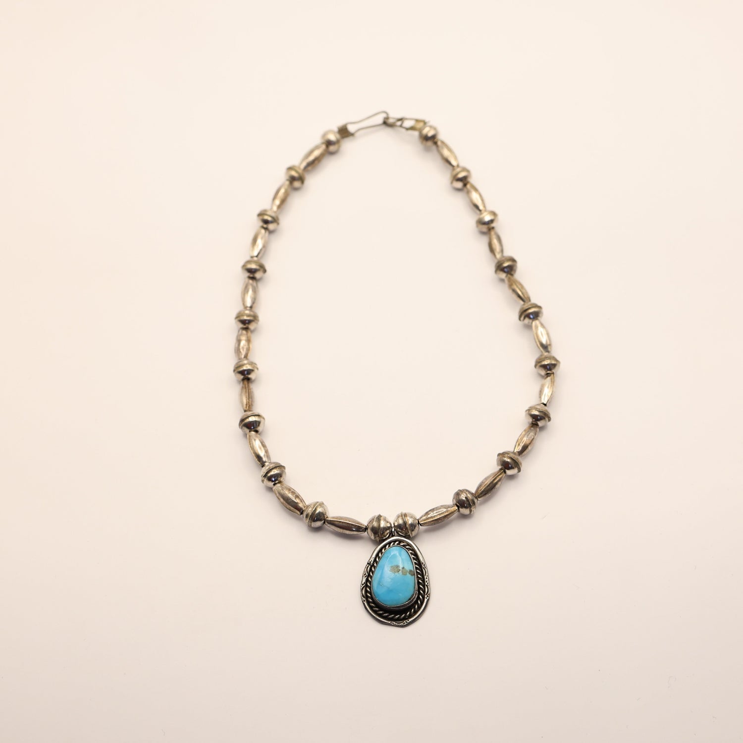 Vintage Turquoise Chocker native american jewelry sterling silver at Bolt Ranch Store