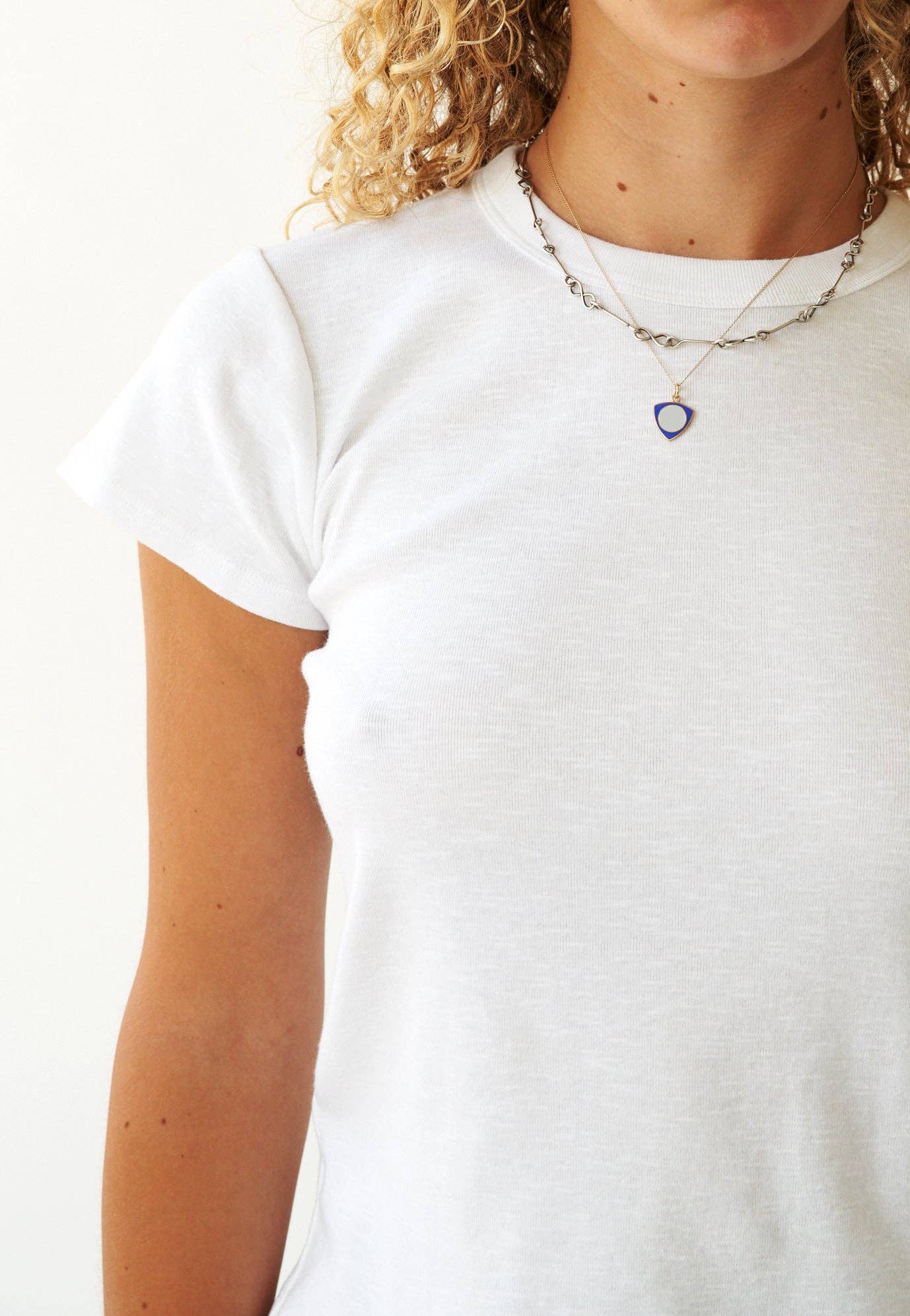 Vivian Vintage Slub Tee womens white Tee short sleeve womens top t-shirt at Boltranchstore.com free shipping