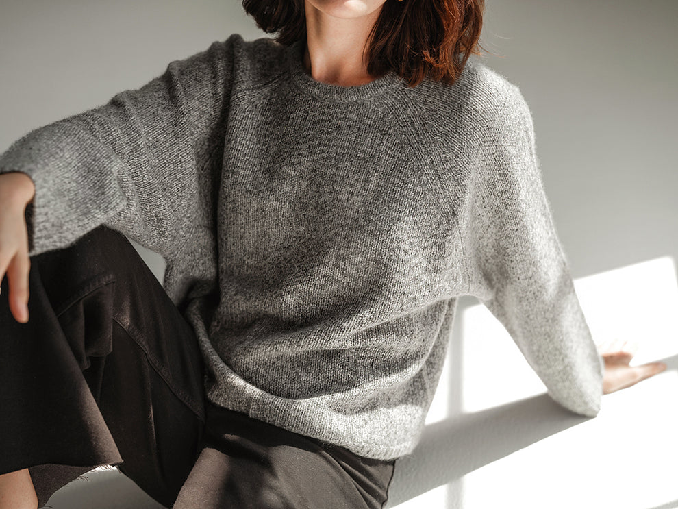 W Cashmere Sierra Crew Neck Sweater