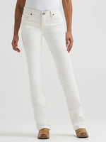 Women's Wrangler Ultimate Riding Jean Q-Baby Mid-Rise Bootcut at boltranchstore.com Wrangler Womens Q baby White Bootcut Jean queening jeans dying jeans white jeans free shipping 