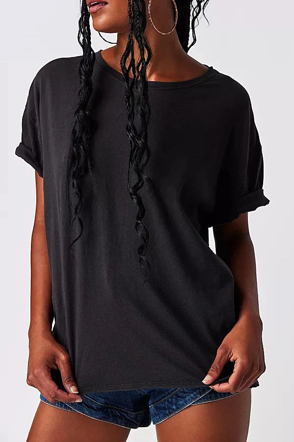 Free People Nina SS Tee - Black